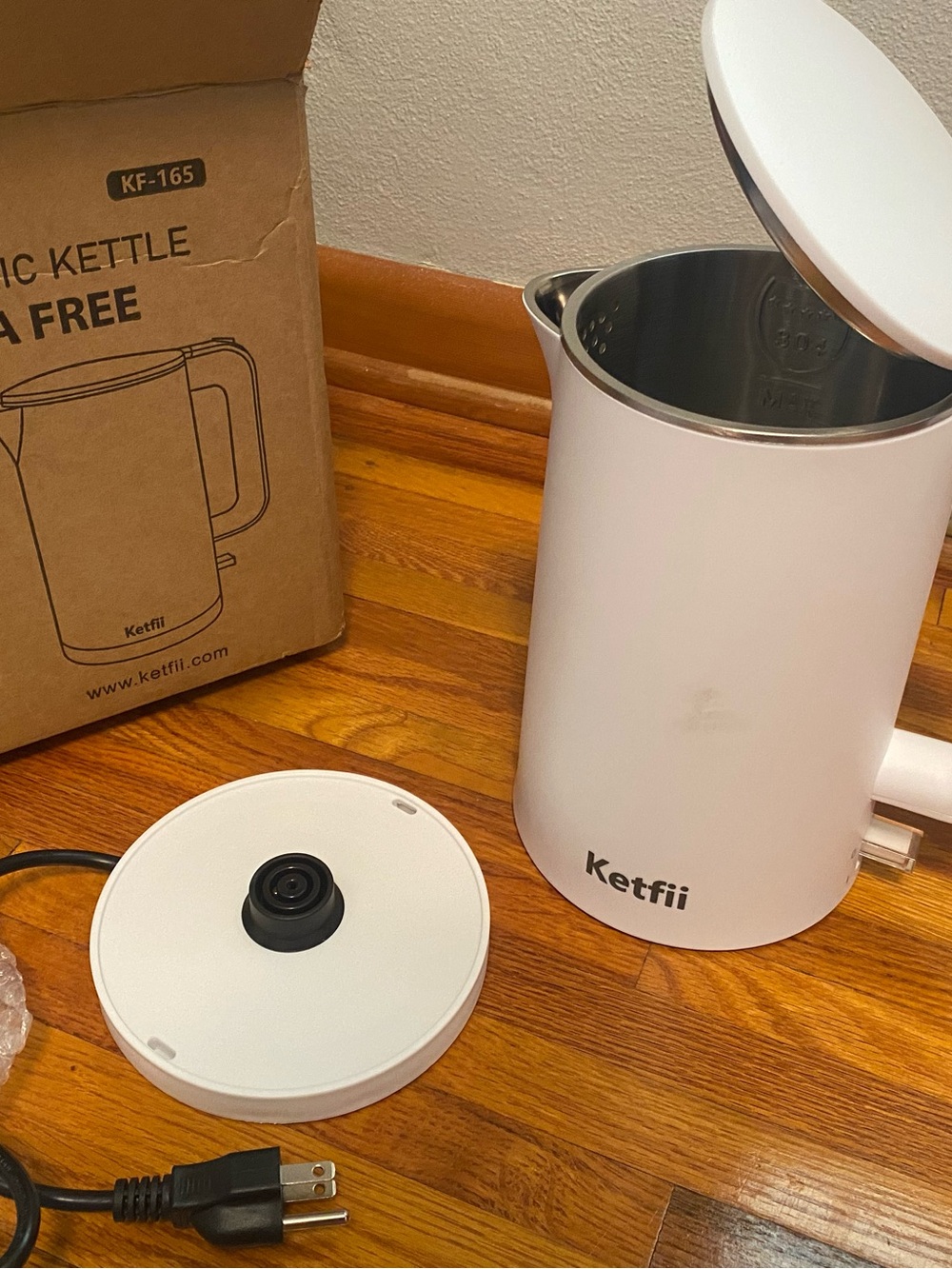 White Electric Kettle – Compact Home Kettle